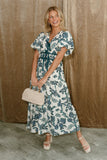 Elva dress in blue navy