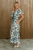 Elva dress in blue navy