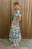 Elva dress in blue navy