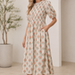 Mariana Smocked cream Multi dress