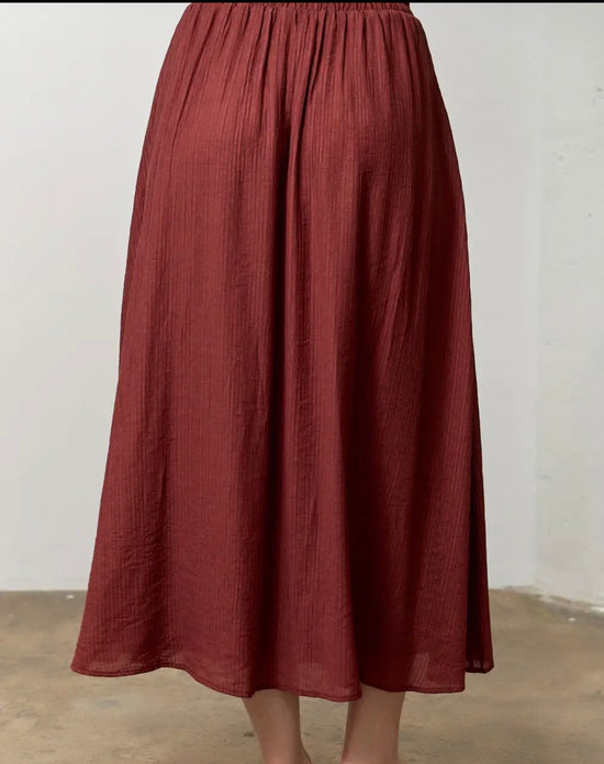 Paola skirt in green wine
