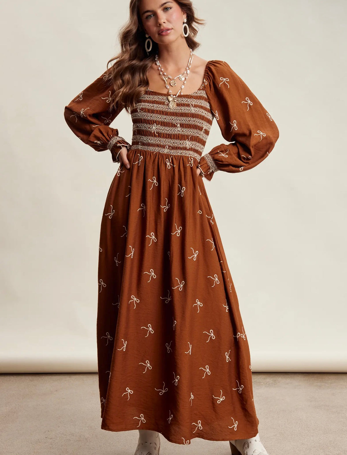 Bow maxi dress